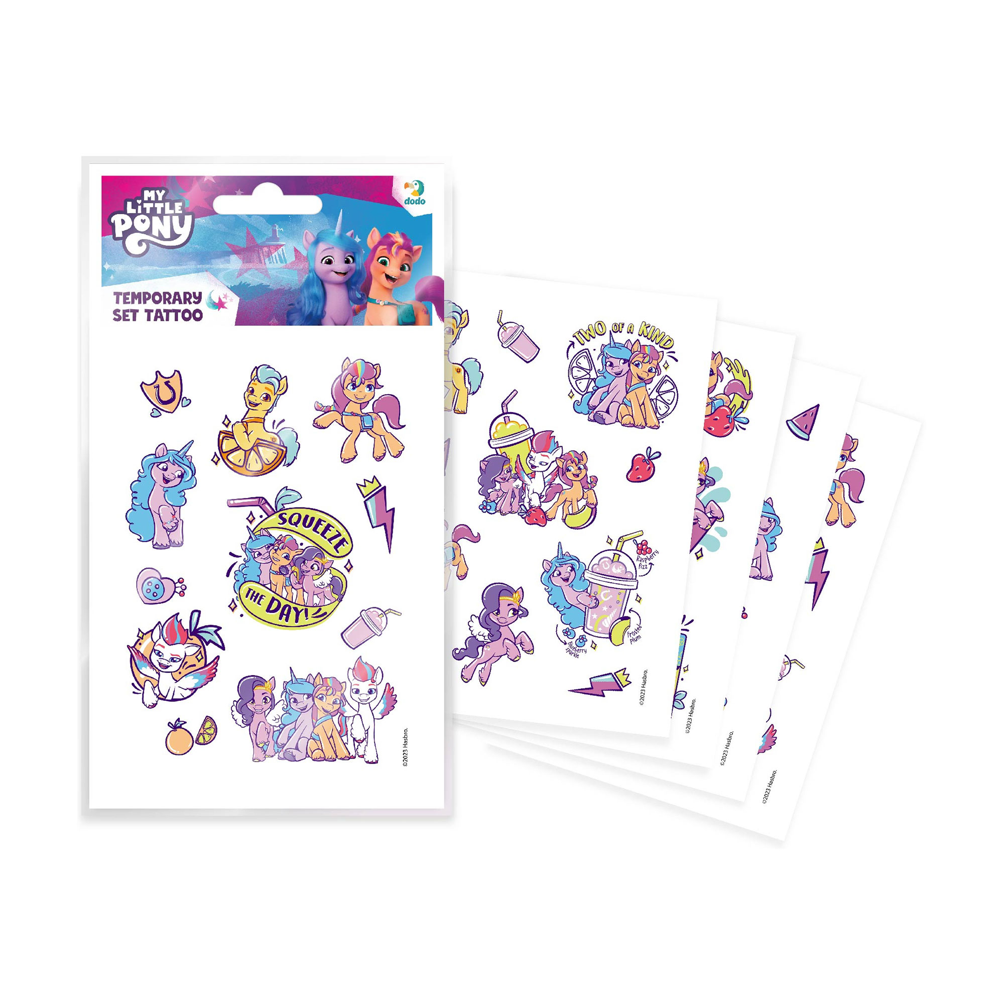 Дитячий набір тимчасових татуювань DoDo My Little Pony, від 3 років, 20*11.5 см (200438)